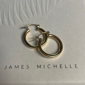 Gold hoop earrings